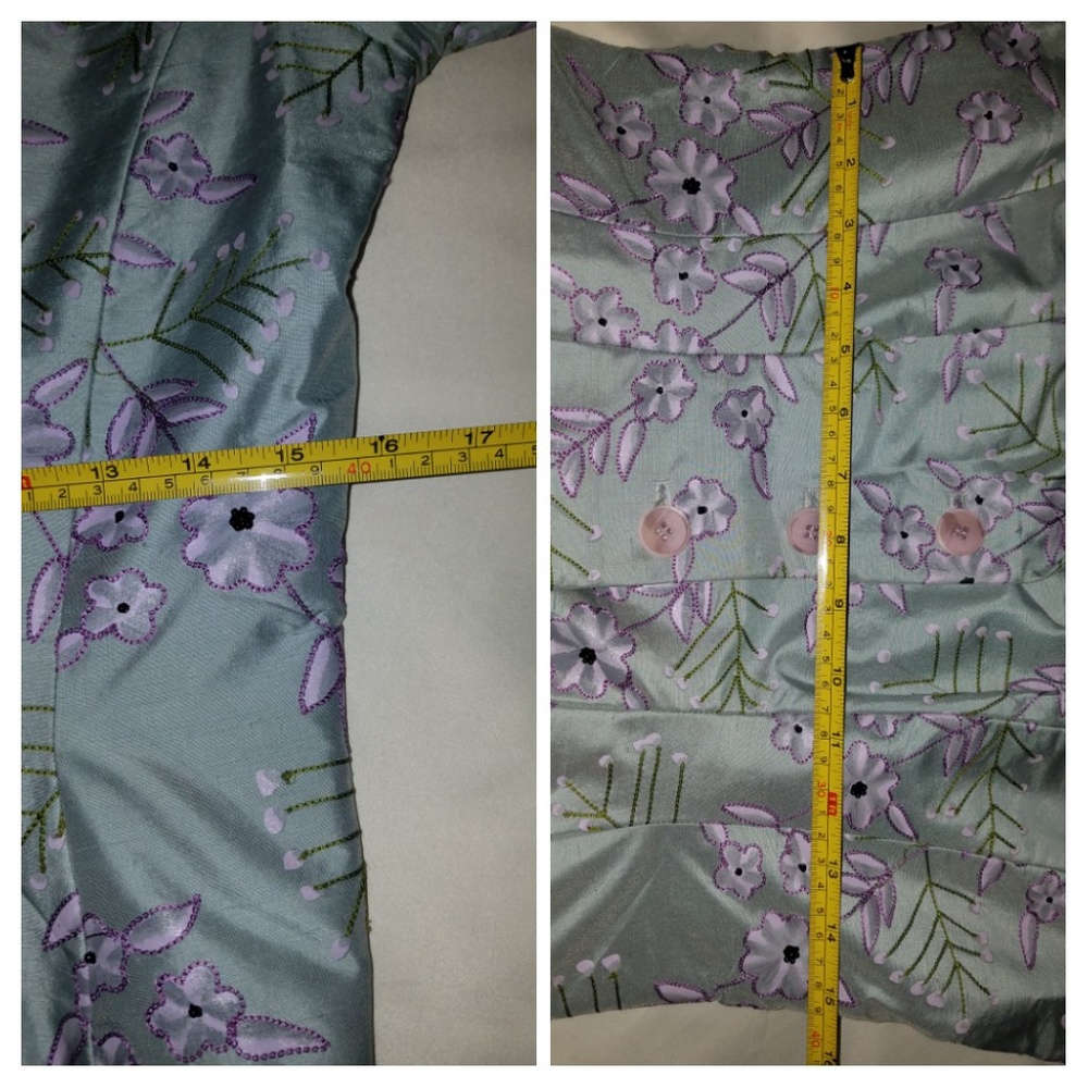 Gorgeous beaded and embroidered Silk Suit - Picture 4 of 8